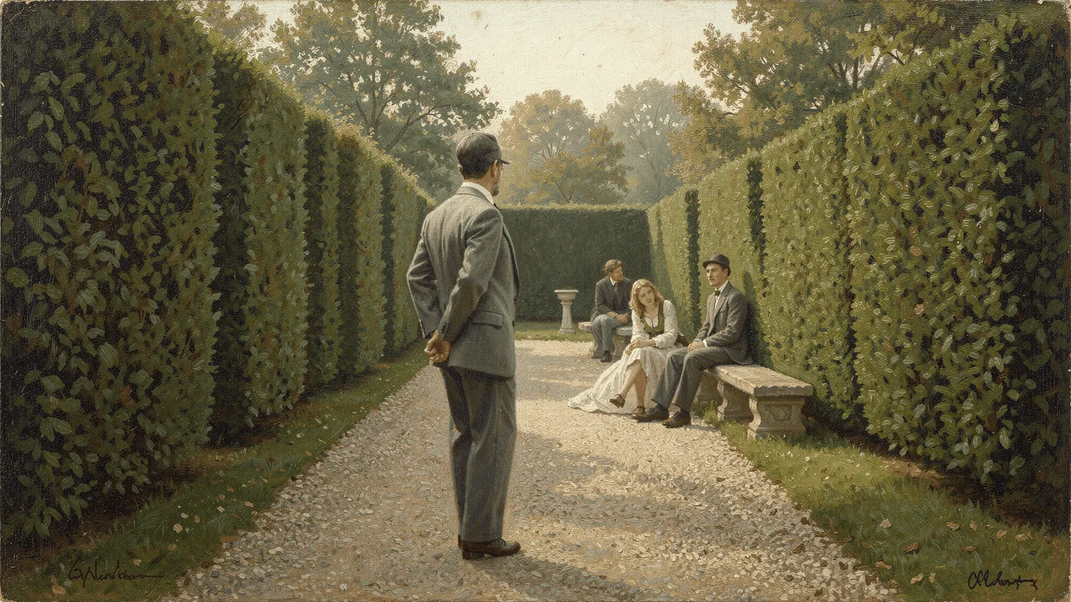 The actual origin of the theory of recurrent random walks: a man too embarrassed to keep bumping into the same couple, proving it was not his fault.