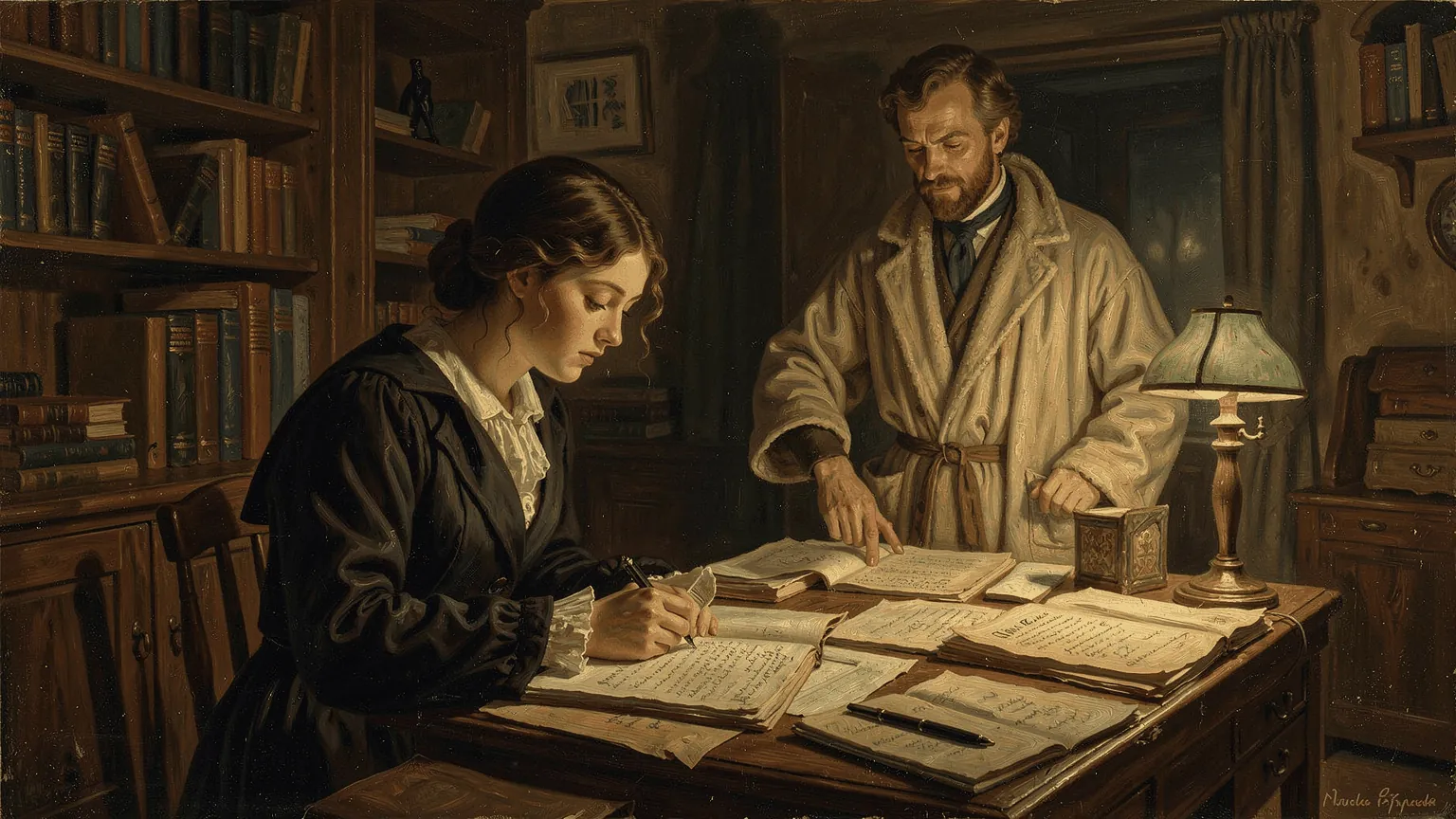 Twenty-six days, several hours a day. The novel that saved him was about the thing that was ruining him.