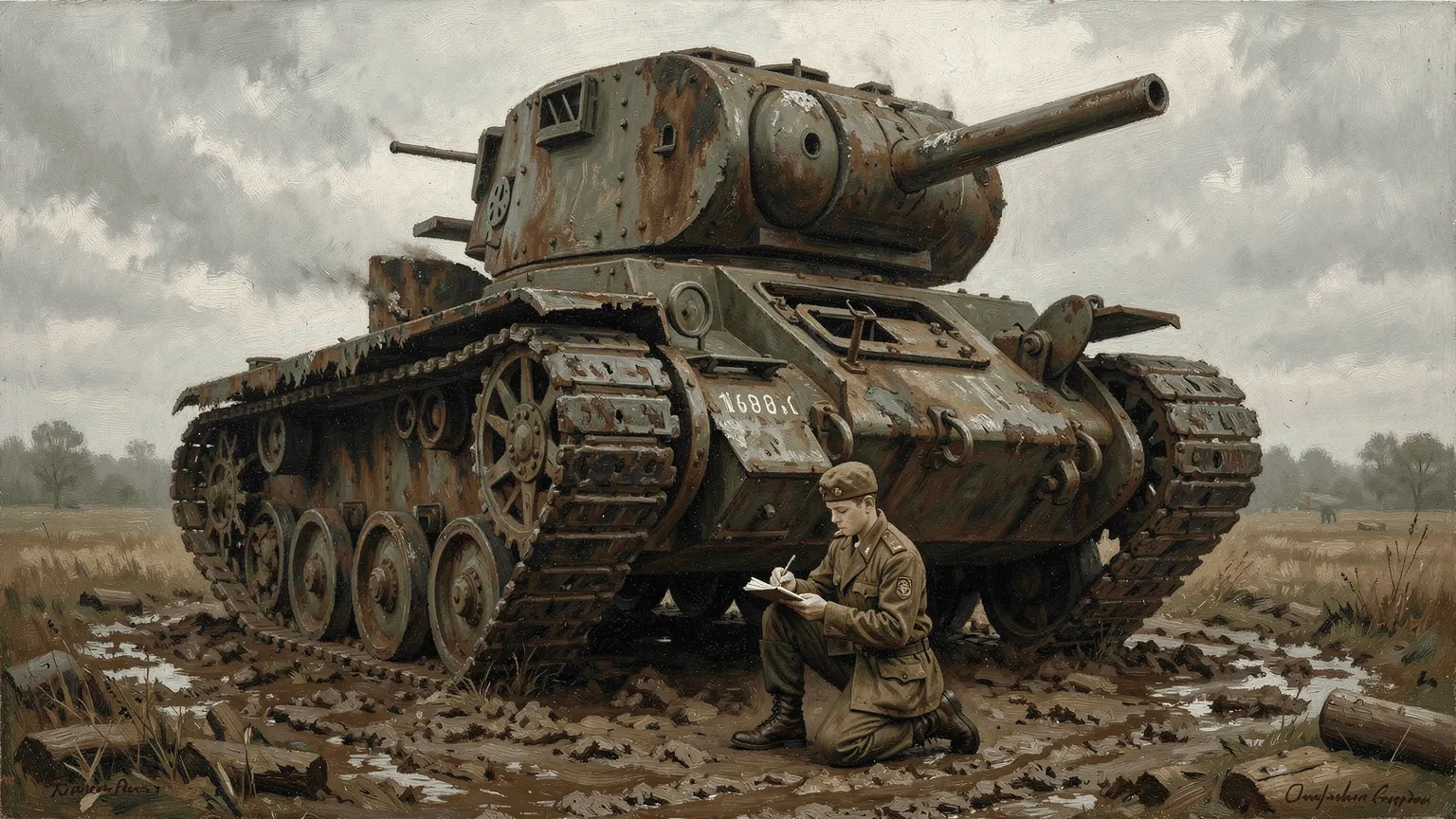 The raw data of the most successful intelligence estimate of the war: one number, copied off a wreck.