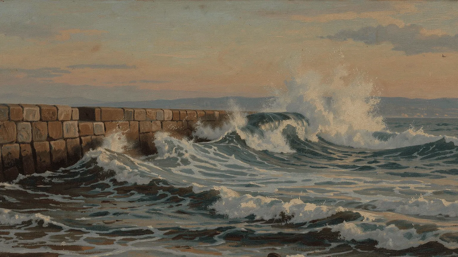 Waves growing as they run in towards a harbour wall. A supply chain does to one step in demand what a shelving shore does to a swell.